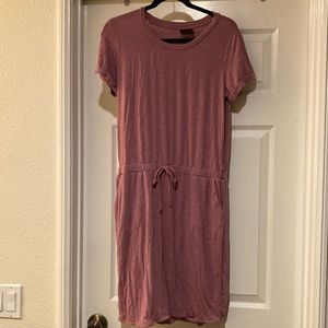 Lounging mini short sleeve dress